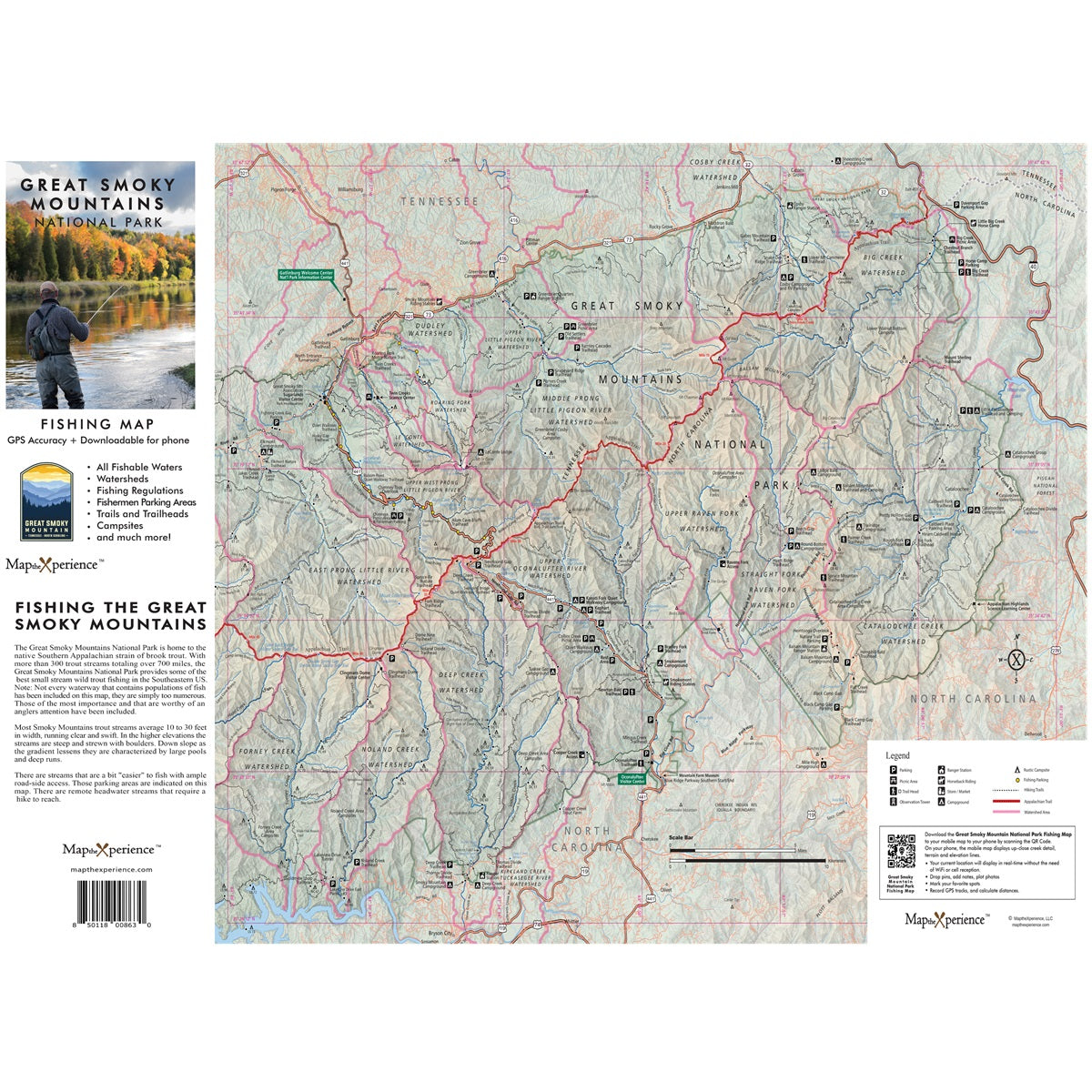 Great Smoky Mountains Nat’l Park Fishing Map