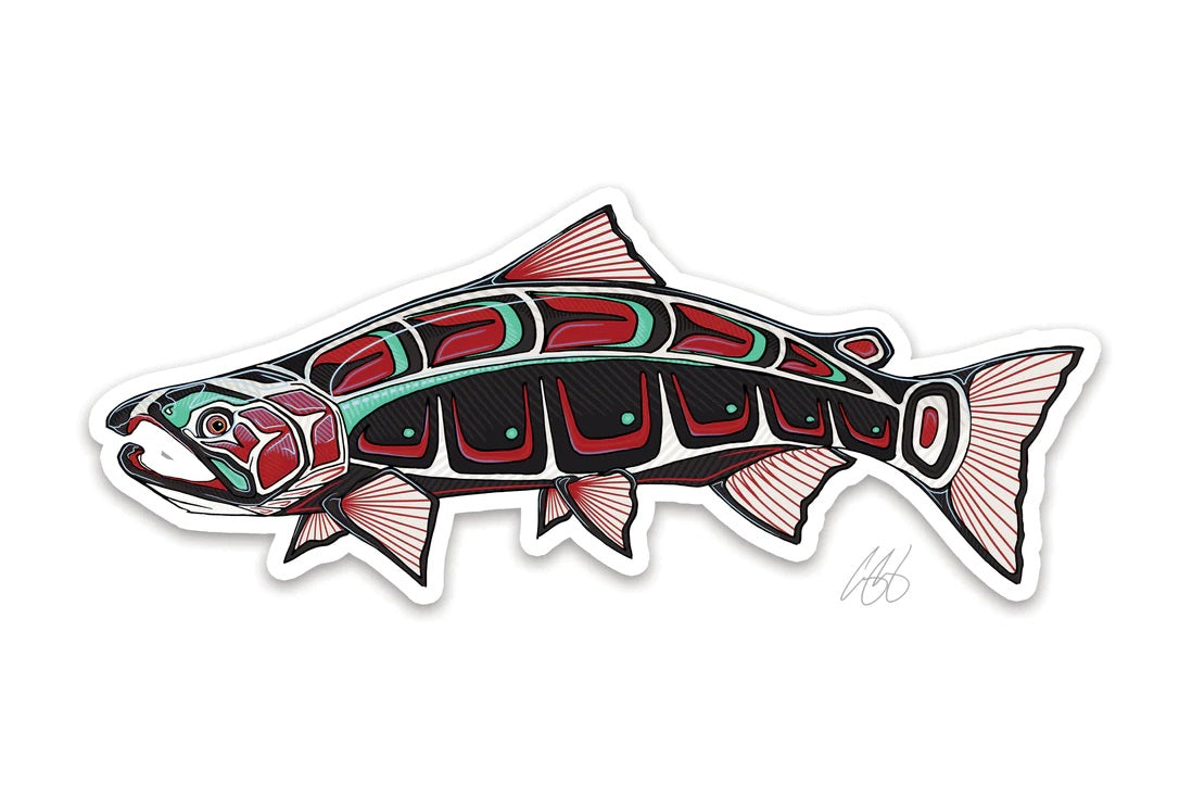 Casey Underwood Artwork – Native Coho Decal