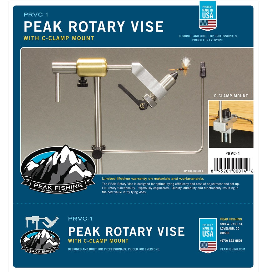 Peak Rotary Vise with C-Clamp