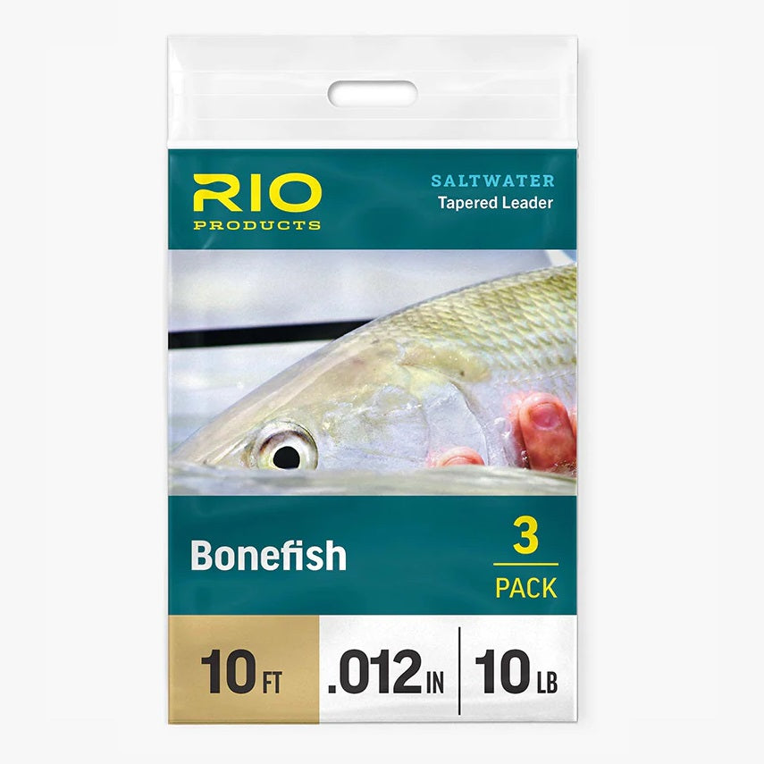 Rio Bonefish Leader 10′–3 Pack