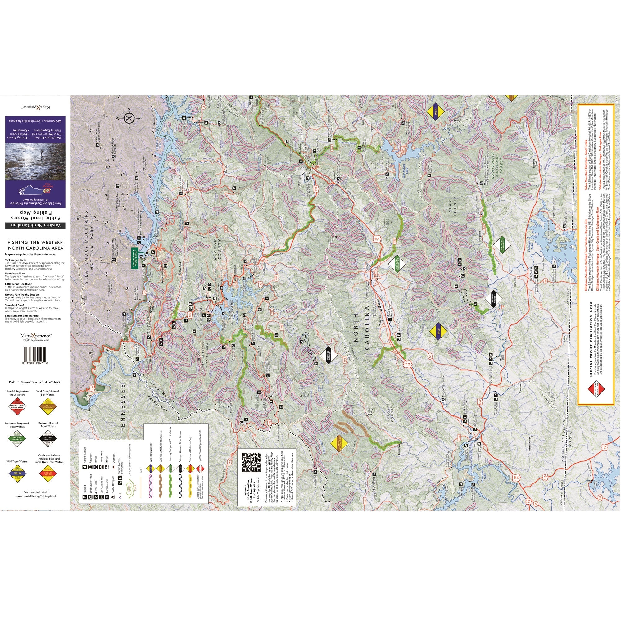 Western North Carolina Public Trout Waters Map