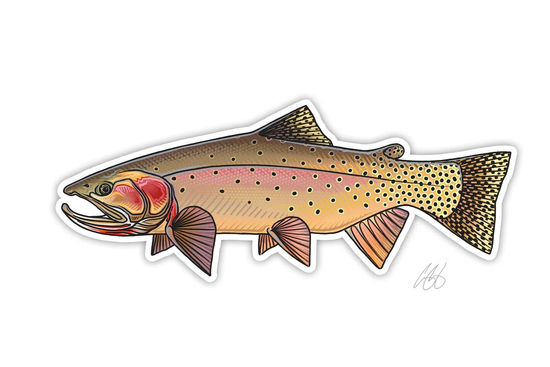 Casey Underwood Artwork – Yellowstone Cutthroat Decal