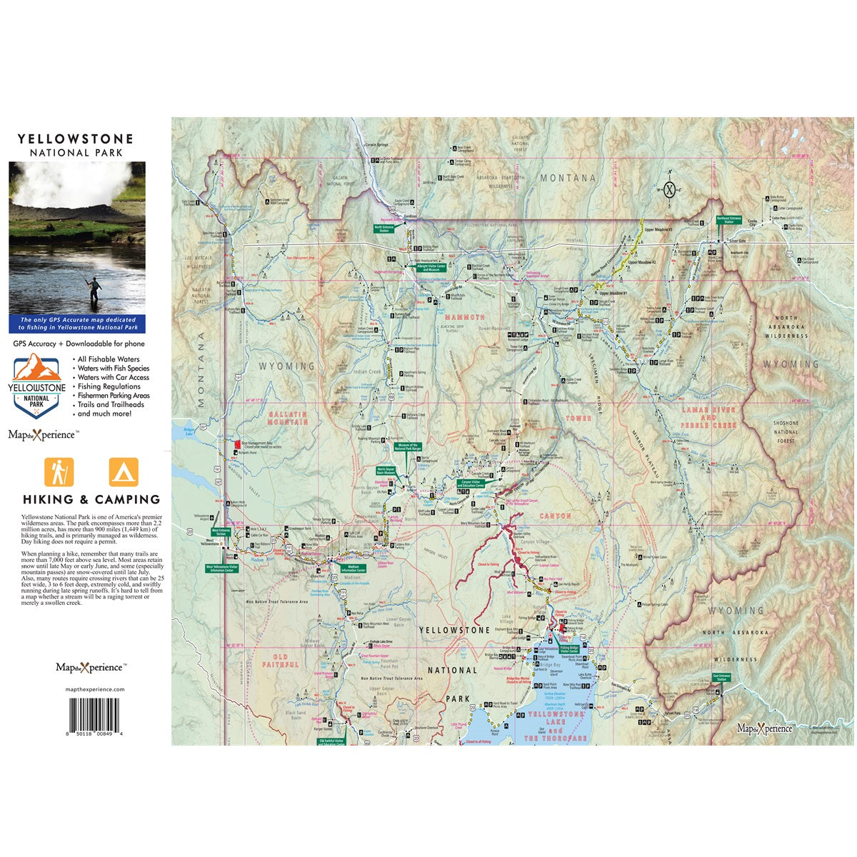 Yellowstone Nat’l Park Fishing Map