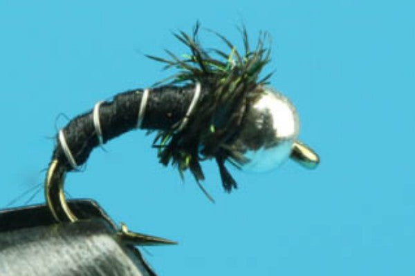 Zebra Midge Curved Silver – Tungsten