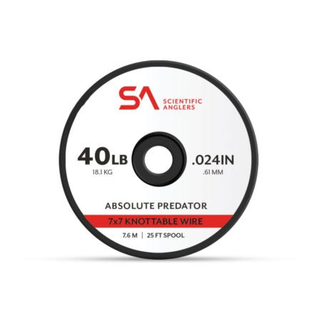 Absolute Predator 7X7 Knottable Wire 25ft–Scientific Anglers