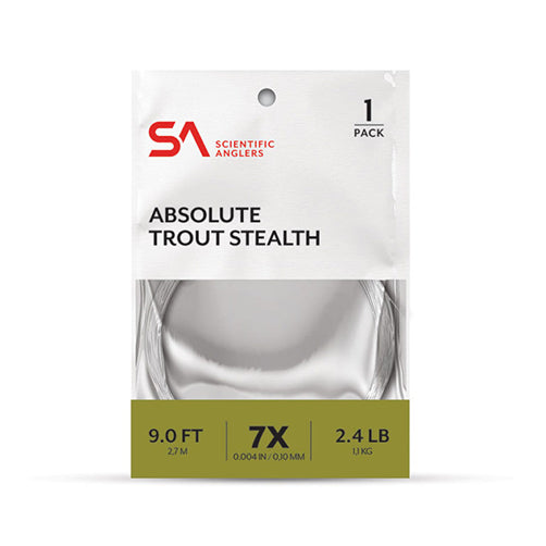 Scientific Anglers Absolute Trout Stealth Leader 9′