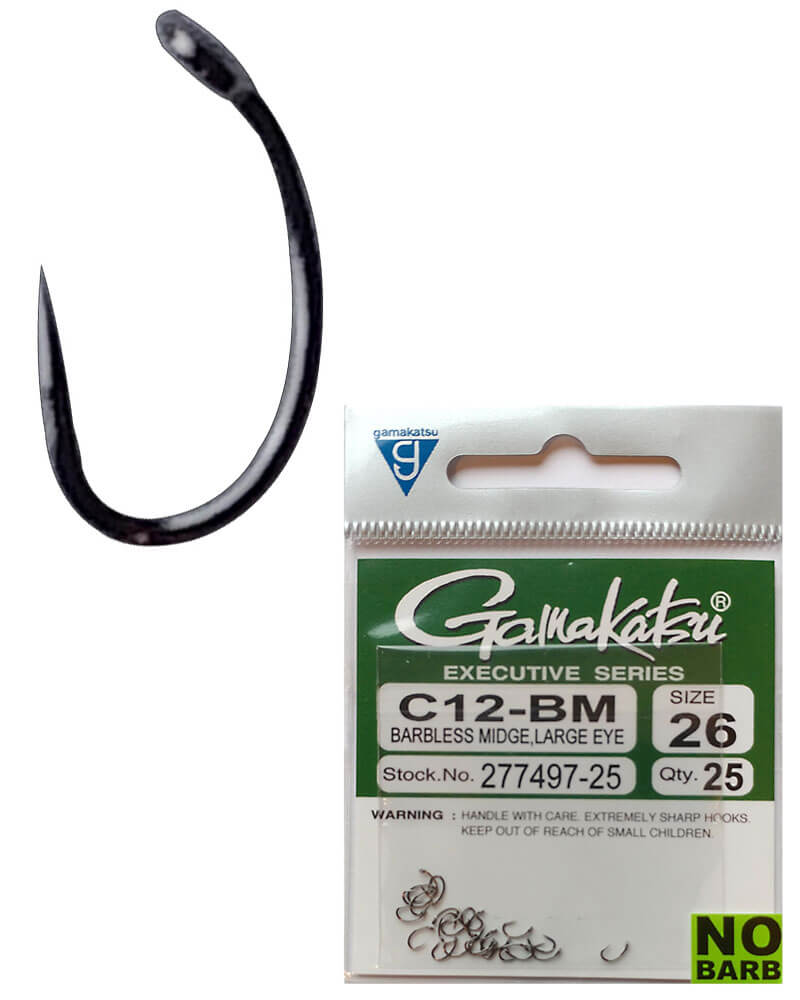 Gamakatsu C12-BM Midge Hook – 25pk