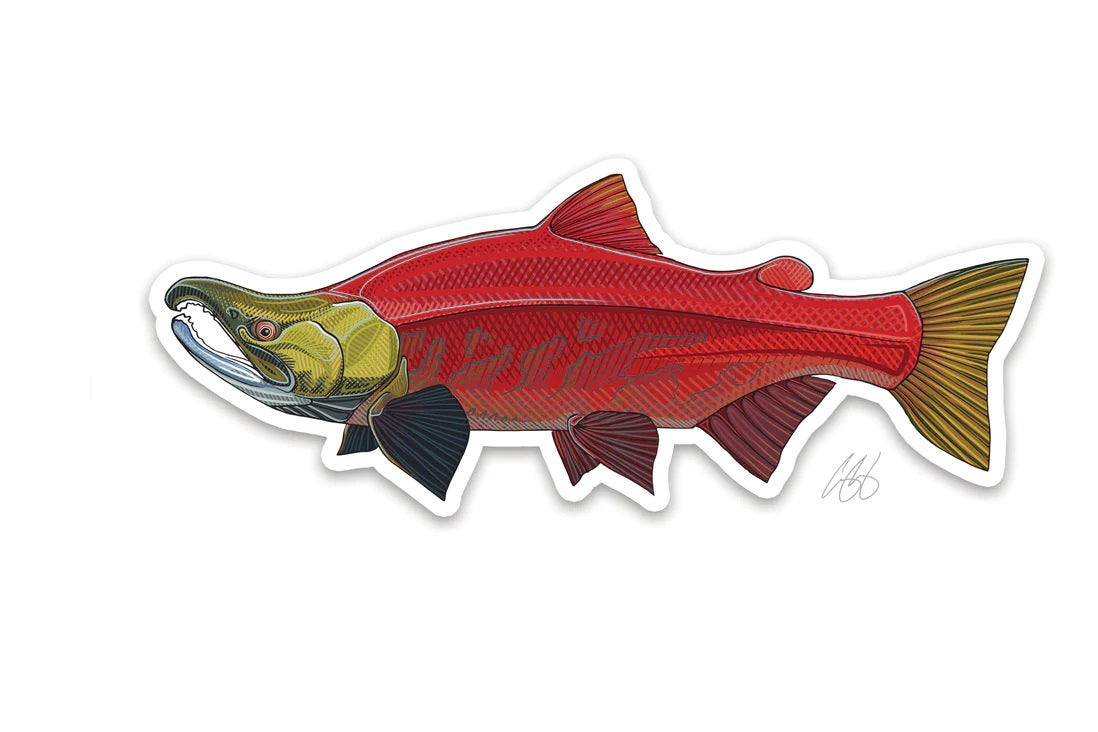 Casey Underwood Artwork – Sockeye Salmon Decal