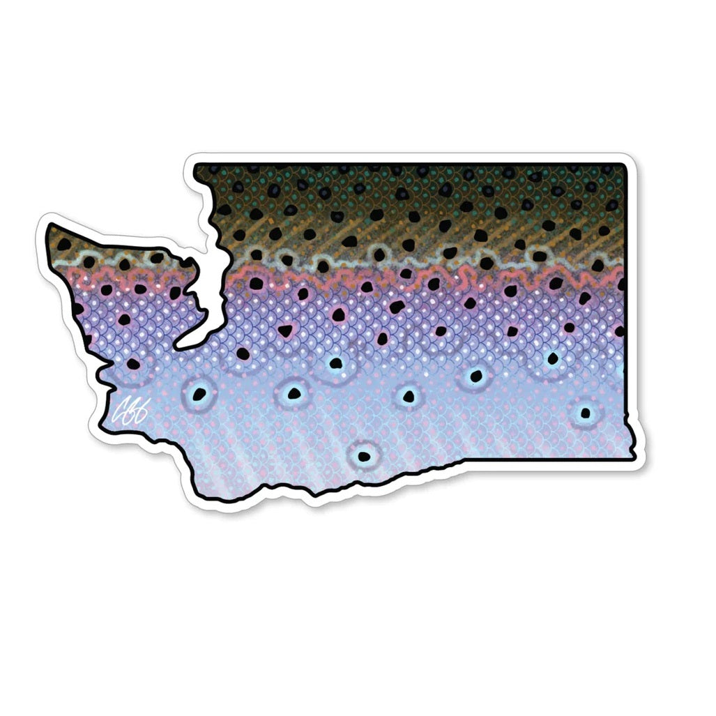 Casey Underwood Artwork – Washington Steelhead Decal