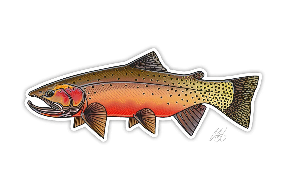 Casey Underwood Artwork – Westslope Cutthroat Decal